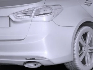 Kia Forte 2017 3D Model