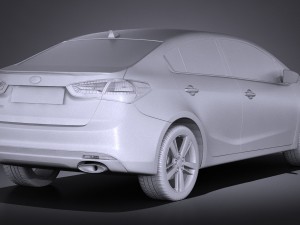 Kia Forte 2017 Modelo 3D