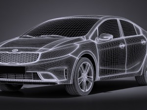 Kia Forte 2017 Modelo 3D