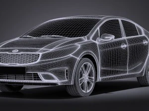 Kia Forte 2017 3D Model