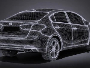 Kia Forte 2017 3D Model