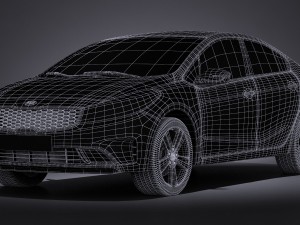 Kia Forte 2017 Modelo 3D