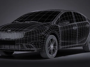 Kia Forte 2017 3D Model