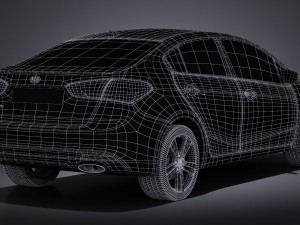 Kia Forte 2017 Modelo 3D