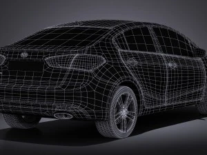 Kia Forte 2017 3D Model