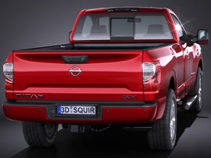 Nissan Ttan Single Cab Chrome 2017 3D मॉडल