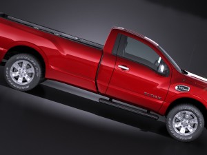 Nissan Ttan Single Cab Chrome 2017 3D मॉडल