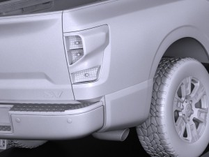 Nissan Ttan Single Cab Chrome 2017 3D मॉडल