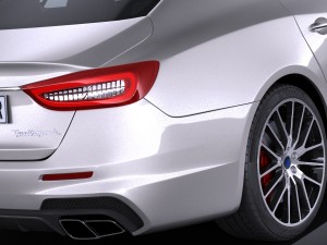 Maserati Quattroporte 2017 3D Model