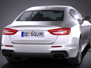 Maserati Quattroporte 2017 3D Model