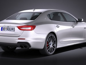 Maserati Quattroporte 2017 3D Model