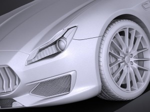 Maserati Quattroporte 2017 3D Model