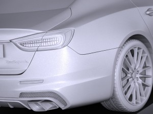 Maserati Quattroporte 2017 3D Model