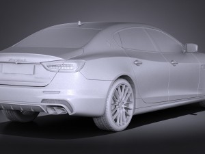 Maserati Quattroporte 2017 3D Model