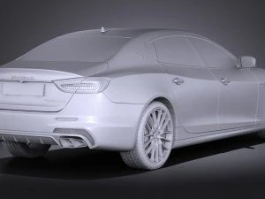 Мазерати Кваттропорте 2017 3D Модель