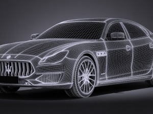 Maserati Quattroporte 2017 3D Model