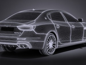 Maserati Quattroporte 2017 3D Model