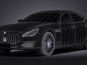 Maserati Quattroporte 2017 3D Model