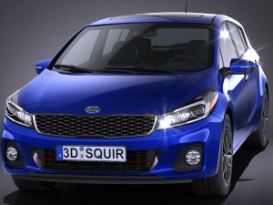 Kia Forte 5 2017 3D Model