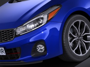 Kia Forte 5 2017 3D Model