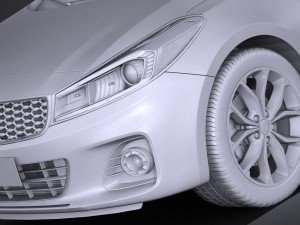 Kia Forte 5 2017 3D Model