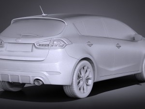 Kia Forte 5 2017 3D Model