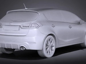 Kia Forte 5 2017 3D Model