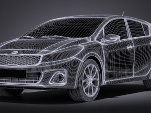 Kia Forte 5 2017 3D Model