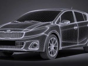 Kia Forte 5 2017 3D Model