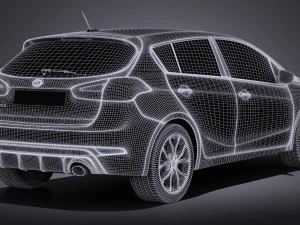 Kia Forte 5 2017 3D Model