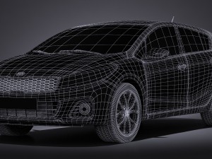 Kia Forte 5 2017 3D Model