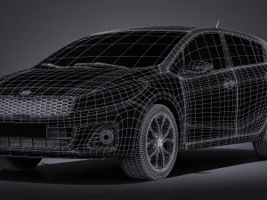Kia Forte 5 2017 3D Model