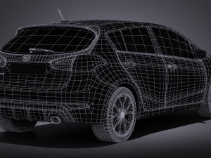 Kia Forte 5 2017 3D Model