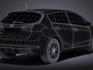 Kia Forte 5 2017 3D Model