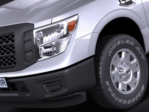 Nissan Titan Single Cab Regular 2017 3D Model