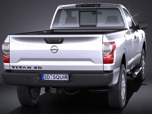 Nissan Titan Single Cab Regular 2017 3D Model