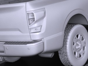 Nissan Titan Single Cab Regular 2017 3D Model