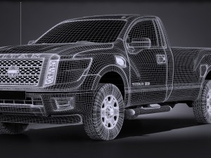 Nissan Titan Single Cab Regular 2017 3D Model