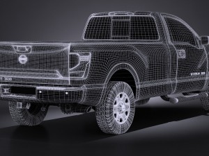 Nissan Titan Single Cab Regular 2017 3D Model