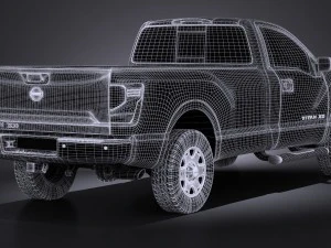 Nissan Titan Single Cab Regular 2017 3D Model