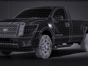Nissan Titan Single Cab Regular 2017 3D Model