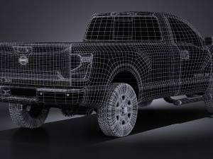 Nissan Titan Single Cab Regular 2017 3D Model