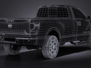 Nissan Titan Single Cab Regular 2017 3D Model
