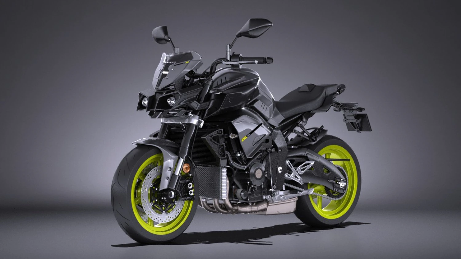 Yamaha MT-10 2016 3D Model .c4d .max .obj .3ds .fbx .stl .blend