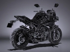 Yamaha MT-10 2016 3D Model