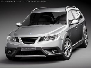Saab 9-3X 2010 Model 3D