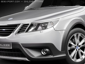 Saab 9-3X 2010 Model 3D