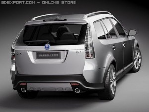 Saab 9-3X 2010 Model 3D