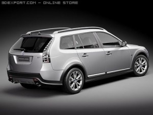 Saab 9-3X 2010 Model 3D