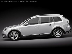 Saab 9-3X 2010 Model 3D